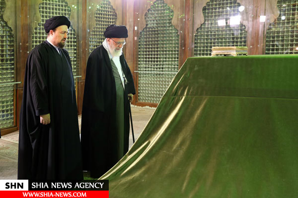 حضور رهبر انقلاب در مرقد امام (ره) و گلزار شهدا