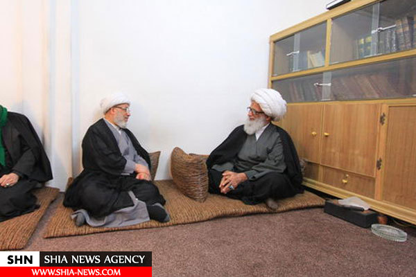 نماینده آیت الله العظمی سیستانی با آیت الله بشیرالنجفی دیدار کرد