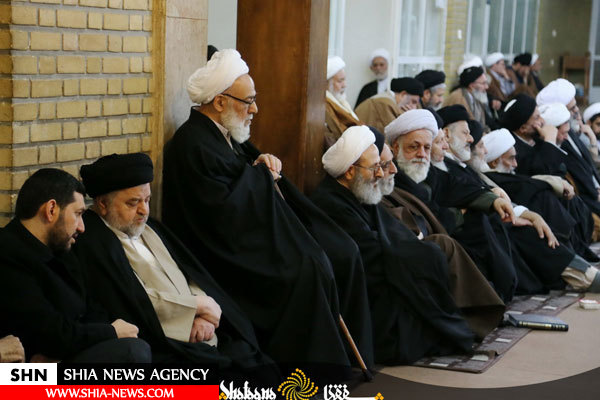 مراسم سوگواری شهادت حضرت زهرا (س) در بیت آیت الله سیستانی