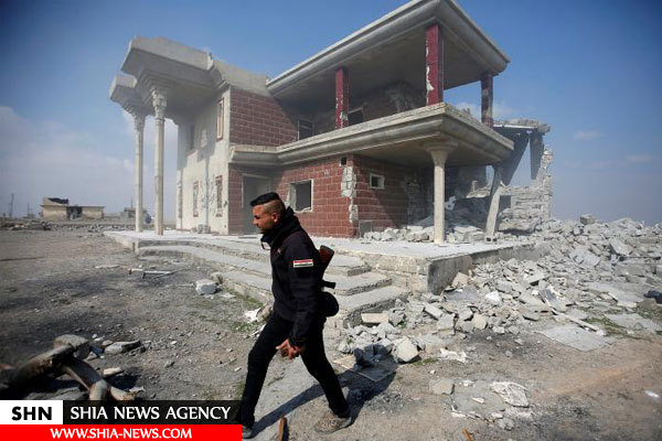 تخریب خانه و گور تروریست های داعش+ تصاویر