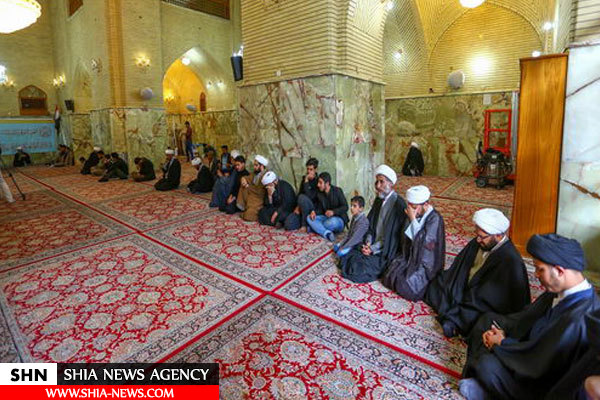 بزرگداشت شهدای روحانی در حرم امام علی(ع) برگزار شد+ تصاویر