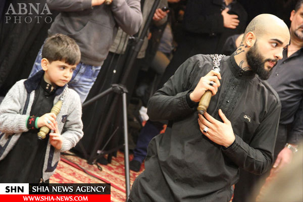 تصاویر عزاداری شیعیان سوئد در ایام شهادت بی بی دو عالم