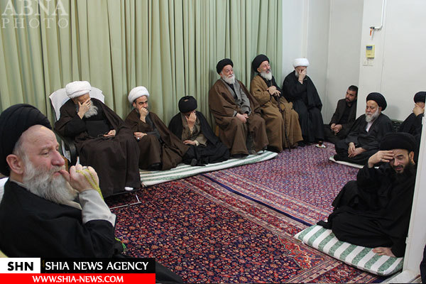 مراسم عزاداری شهادت حضرت زهرا(س) در بیوت مراجع تقلید