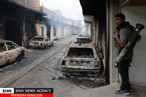 تصاویر صحنه هایی از نبرد موصل