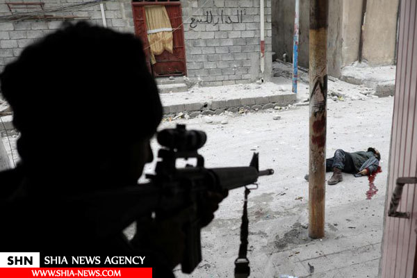 تصاویر صحنه هایی از نبرد موصل