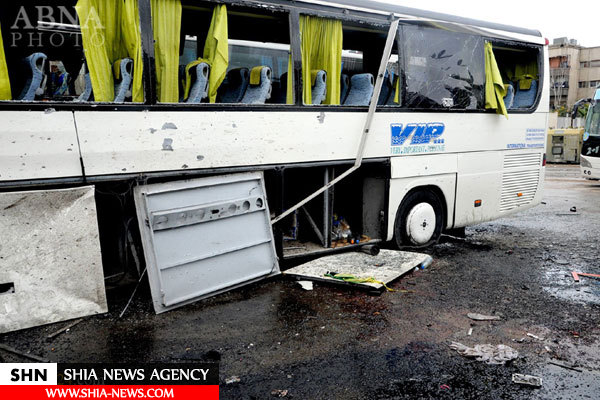 تصاویر انفجارهای تروریستی در نزدیکی حرم حضرت سکینه(س)