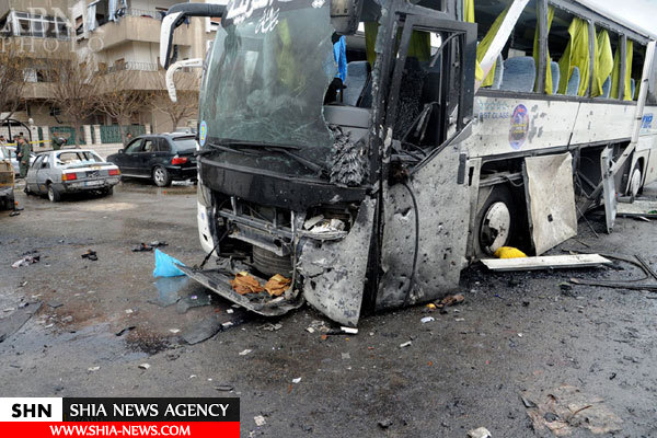 تصاویر انفجارهای تروریستی در نزدیکی حرم حضرت سکینه(س)