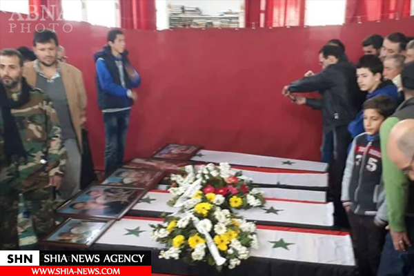 تشییع اجساد شهدای انفجارهای منطقه باب الصغیر دمشق+ تصویر
