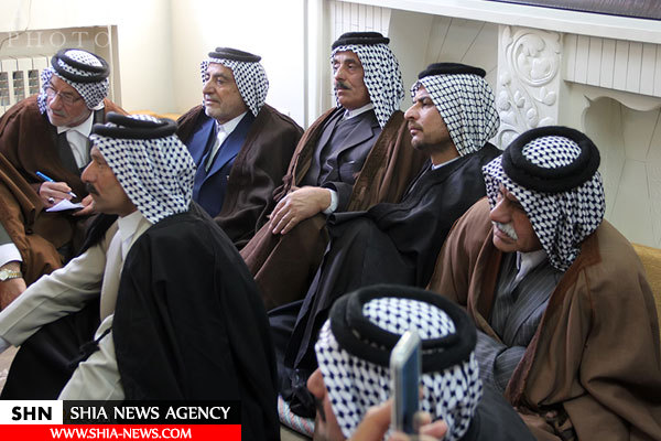 تصاویر دیدار شیوخ عشایر عراق با آیتالله صافی گلپایگانی تصاویر دیدار شیوخ عشایر عراق با آیتالله صافی گلپایگانی