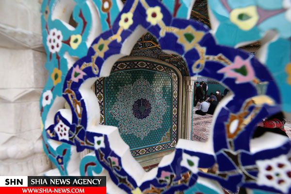 رونمایی از گوشواره‌های ایوان طلای صحن امام هادی(ع) حرم حضرت معصومه (ع)+تصاویر