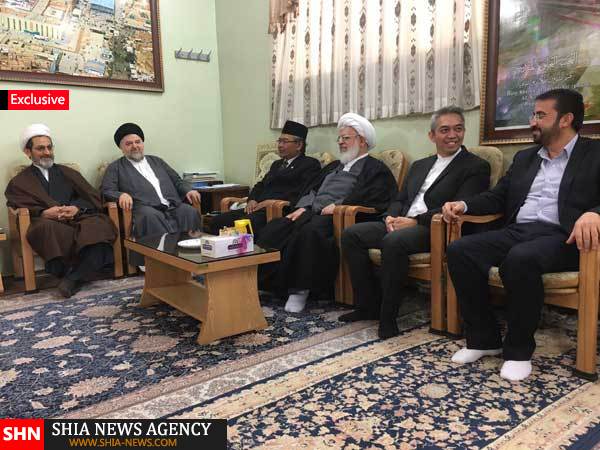 دیدار رئیس پارلمان و سفیر اندونزی با نماینده آیت الله العظمی سیستانی + تصاویر