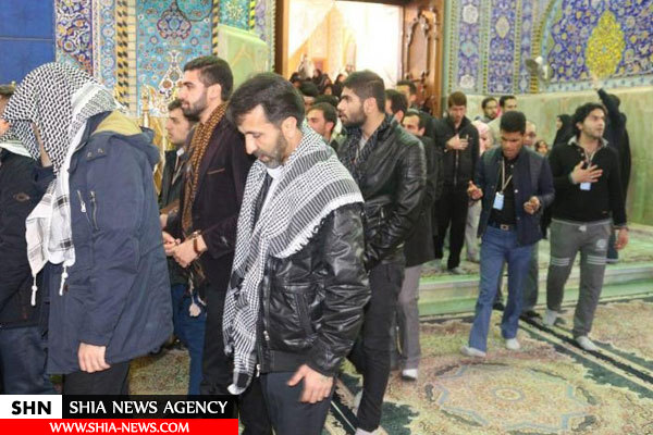 تصاوير جوانان ايراني در حرم سيدالشهدا