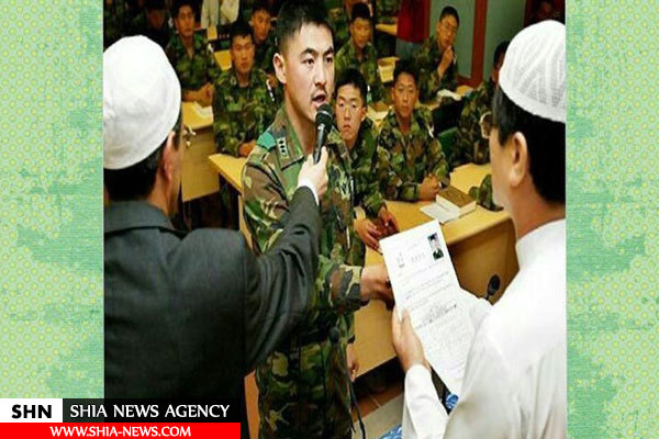 سربازهای کره ای درحال آرایش نظامی به اسلام گرویدند