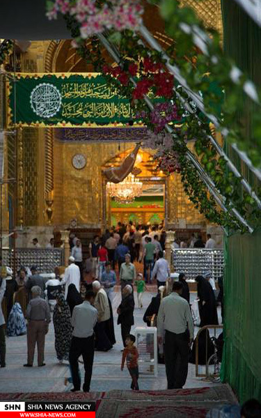 تصاویر قرص قمر بنی هاشم (ع) در کربلا