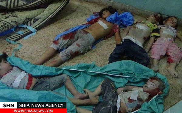 تصاویر کودکان حلب قربانیان حملات تروریست‌ها