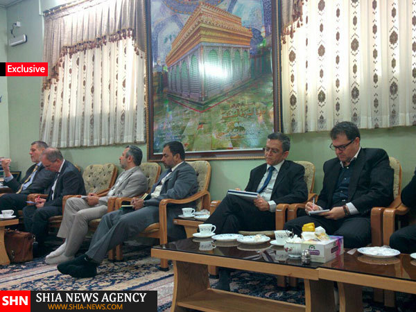 دیدار نماینده ویژه سازمان ملل با نماینده آیت الله سیستانی + تصاویر