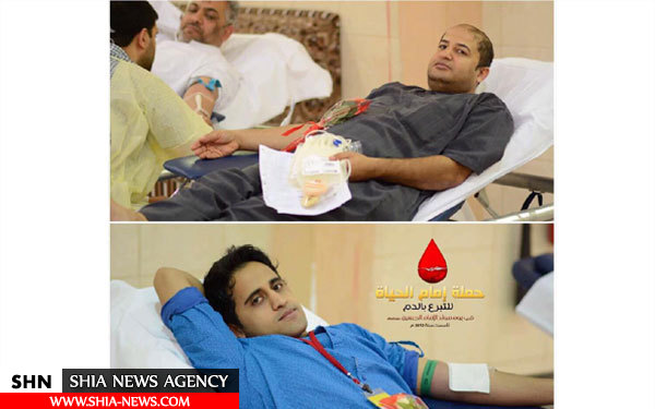 تصاویر اهدای خون به مناسبت ولادت امام حسین(ع) در قطیف