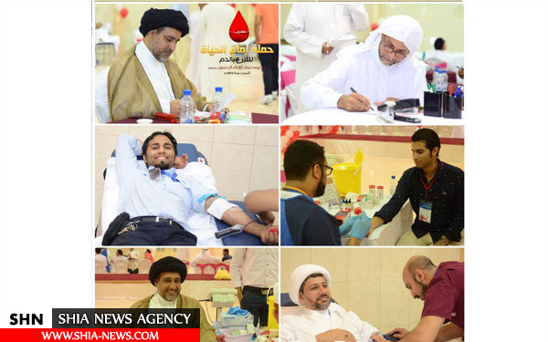 تصاویر اهدای خون به مناسبت ولادت امام حسین(ع) در قطیف