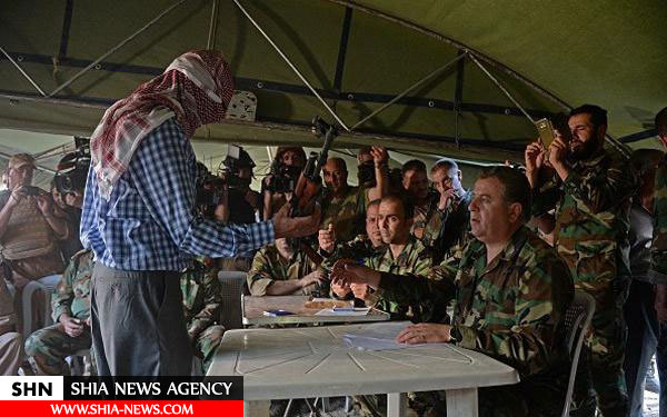 تصاویر پیوستن مبارزان به ارتش سوریه در حسکه