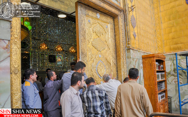 درب پنجاه ساله حرم امام علی (ع) + تصاویر