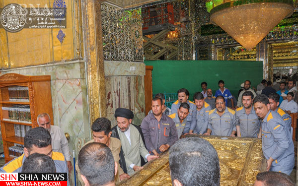 درب پنجاه ساله حرم امام علی (ع) + تصاویر