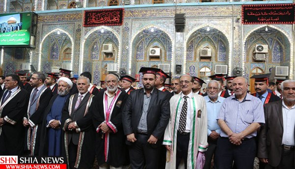 جشن فارغ التحصیلی دانشگاه اهل بیت در آستان مقدس حسینی+تصاویر