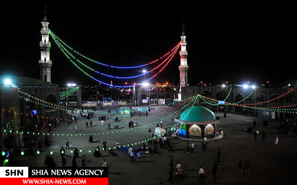 تصاویر حال و هوای مسجد جمکران در آستانه نیمه شعبان