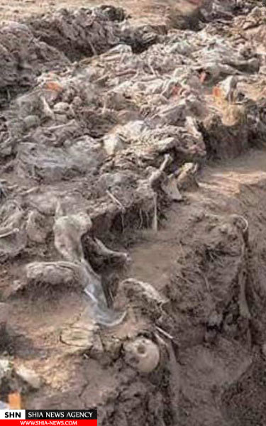 تصاویر کشف گور دسته جمعی 400 سرباز عراقی در فلوجه