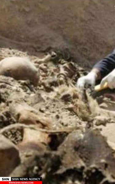 تصاویر کشف گور دسته جمعی 400 سرباز عراقی در فلوجه
