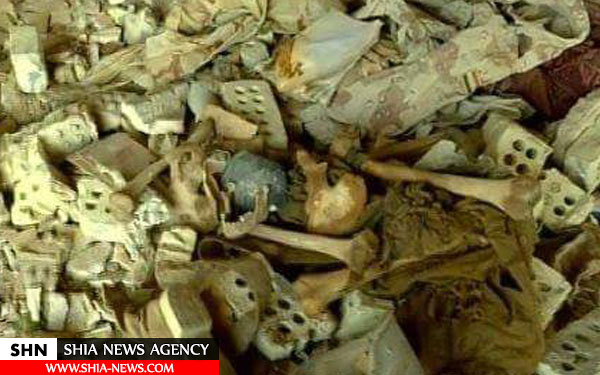 تصاویر کشف گور دسته جمعی 400 سرباز عراقی در فلوجه