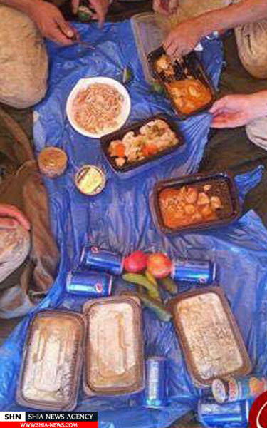 سفره سحری مدافعین حرم+ تصاویر