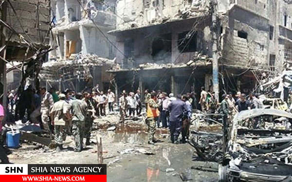 تصاویر اولیه دو انفجار شدید در نزدیکی حرم حضرت زینب(س)