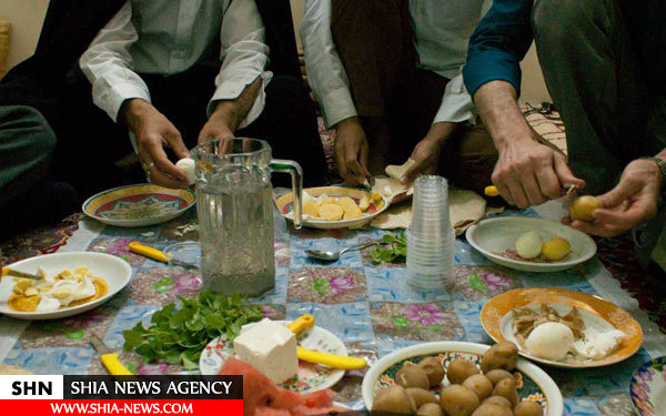 تصاویر افطار درسفره های طلبگی