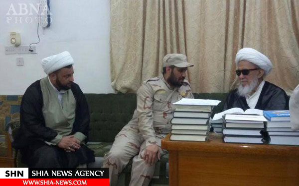 تصاویر دیدار فرمانده یگان العباس(ع) با مراجع تقلید