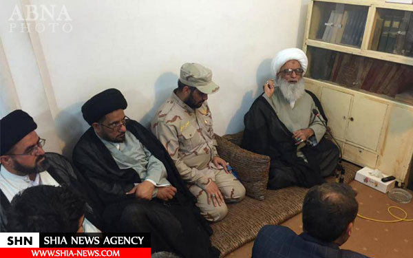 تصاویر دیدار فرمانده یگان العباس(ع) با مراجع تقلید