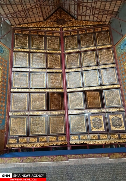 بزرگترین قرآن چوبی جهان+ تصویر