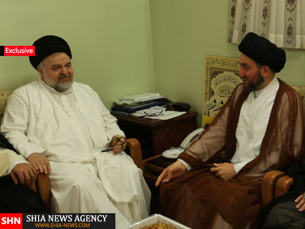 دیدار رئیس مجلس اعلای عراق با نماینده آیت الله سیستانی