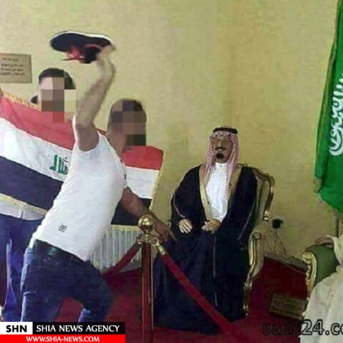 استقبال از ملک عبدالله با لنگه کفش+عکس استقبال از ملک عبدالله با لنگه کفش+عکس
