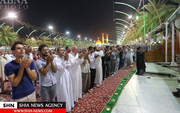 تصاویر سفره های صمیمی افطار در بین الحرمین کربلا