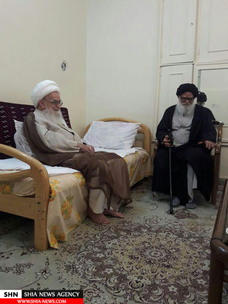 تصاویر دیدارآیت الله مرتضوی با آیت الله العظمی صافی گلپایگانی تصاویر دیدارآیت الله مرتضوی با آیت الله العظمی صافی گلپایگانی
