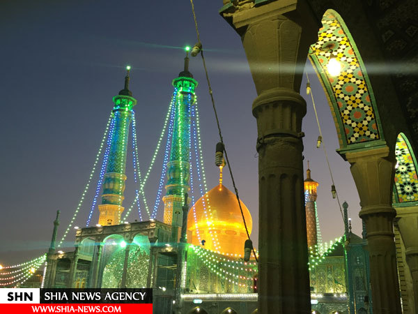 تصویر حرم حضرت معصومه در شب میلاد تصویر حرم حضرت معصومه در شب میلاد