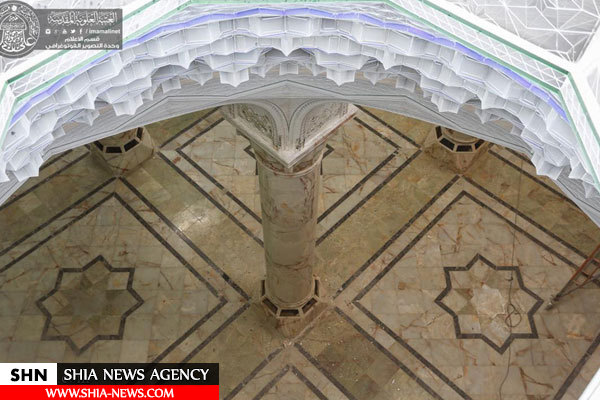 تصاویر ادامه ساخت صحن حضرت زهرا(س) در شهر نجف اشرف