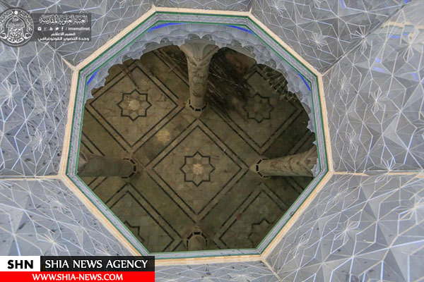 تصاویر ادامه ساخت صحن حضرت زهرا(س) در شهر نجف اشرف