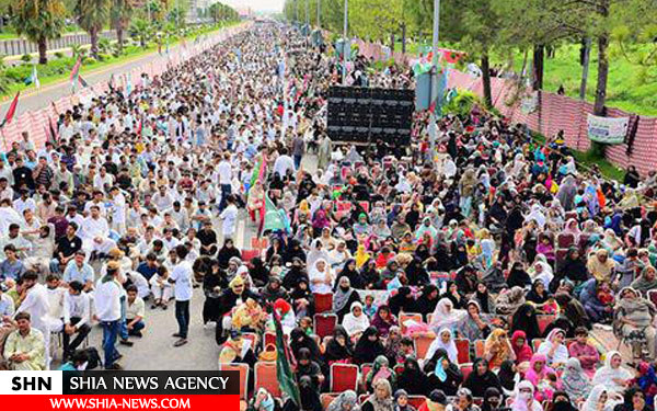 تجمع بزرگ شیعیان پاکستان در اسلام‌آباد+ تصاویر