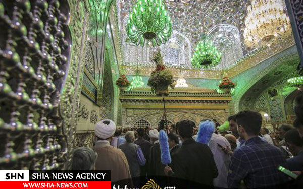 تعویض گل های ضریح منور حرم علی بن موسی الرضا(ع)