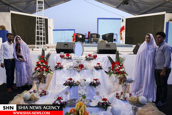 تصاویر جشن عقد پانصد زوج جوان