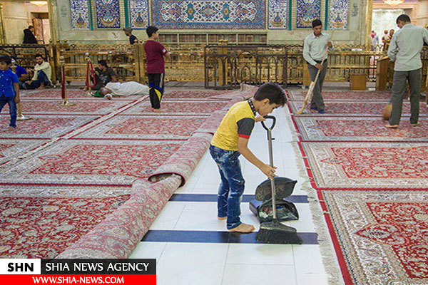 تصاویر جالب از حضور کودکان در حرم سیدالشهداء(ع)