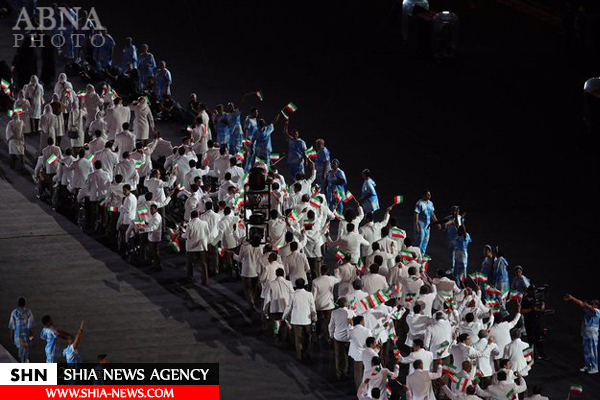 لباس احرام برتن پرچمدار ایران در مراسم افتتاحیه پارالمپیک + تصاویر