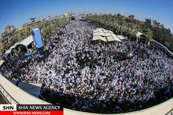 تصاویر حال و هوای کربلا در روز عرفه