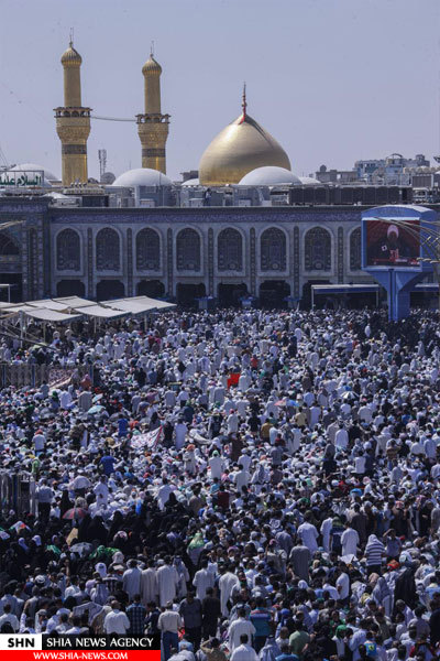 تصاویر حال و هوای کربلا در روز عرفه